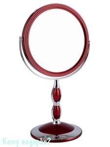 Настольное круглое зеркало "Red", двухстороннее, 18 см - фото 47524