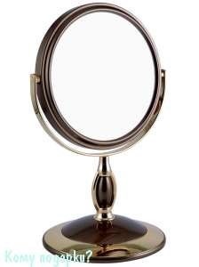Зеркало настольное двухстороннее "Bronze&Gold", 15 см. - фото 47559