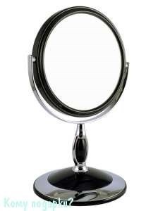 Настольное зеркало "Black", двухстороннее, 15 см. - фото 47561