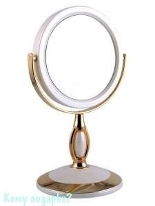 Зеркало настольное "WPearl&Gold", двухстороннее, 12,5 см - фото 47584