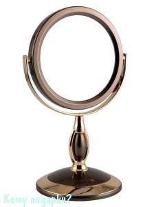 Зеркало настольное "Bronze&Gold", двухстороннее, 12,5 см - фото 47586