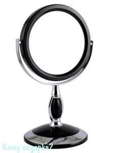 Настольное зеркало"Black", двухстороннее, 12,5 см - фото 47587