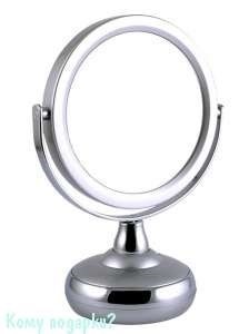 Зеркало настольное "Silver", двухстороннее, 12,5 см - фото 47589