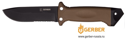 Нож фиксированный Гербер (Gerber) LMF II Survival Coyote Brown 22-41400R - фото 58955