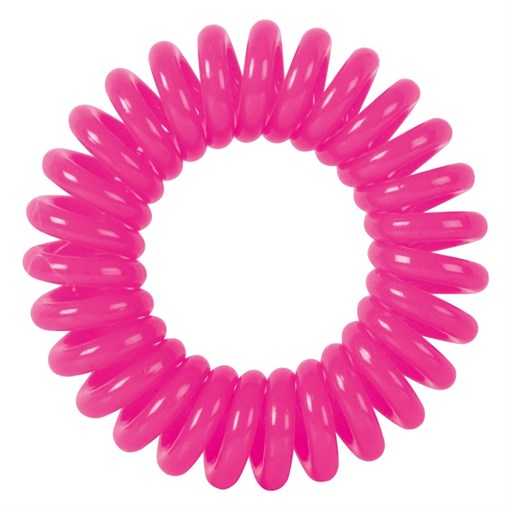 Резинки для волос "Пружинка" цвет розовый (3 шт) Деваль Бьюти (Dewal Beauty) DBR08 - фото 94139