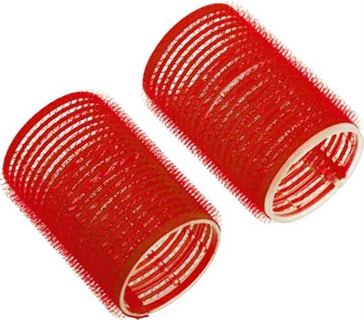 Бигуди-липучки красные d 36 мм x 63 мм (10 шт) Деваль Бьюти (Dewal Beauty) DBL36 - фото 94244