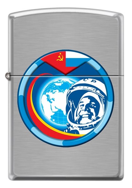 Широкая зажигалка Zippo COSMONAUT 200 - фото 95251