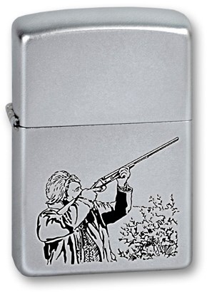 Широкая зажигалка Zippo Hunter 205 - фото 95473