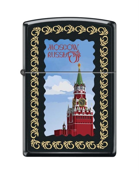 Широкая зажигалка Zippo MOSCOW KREMLIN FRAMED 218 - фото 95849