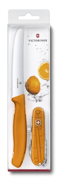 Набор: нож для овощей и перочинный нож 91 мм Викторинокс (Victorinox) 1.8901.L9 - фото 99653