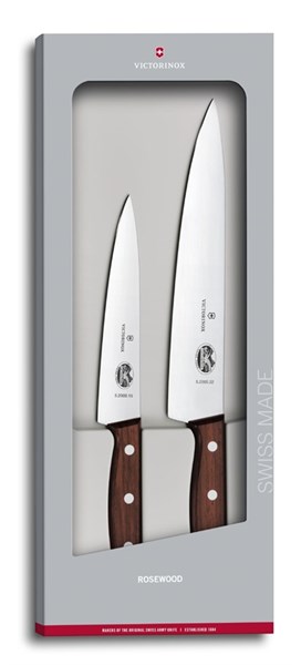 Набор из 2 кухонных ножей: кухонный нож 15 см и разделочный нож 22 см Викторинокс (Victorinox) 5.1050.2G - фото 99669