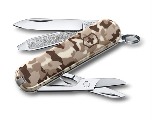 Нож-брелок Classic SD Desert Camouflage Викторинокс (Victorinox) 0.6223.941 - фото 99954