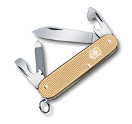 Нож перочинный Викторинокс (Victorinox) Cadet Alox, 84 мм, 9 функций, алюминиевая рукоять, золотистый