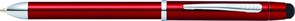 Многофункциональная ручка Кросс (Cross) Tech3+. Цвет - красный.