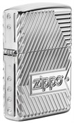 Зажигалка Зиппо (Zippo) Armor® с покрытием High Polish Chrome, латунь/сталь, серебристая, 36x12x56 мм