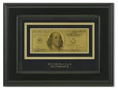 Картина с банкнотой 100$ HB-077