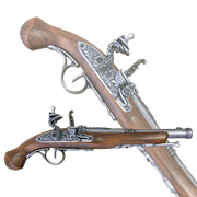 Пистоль системы флинтлок 18 века DE-1102-G