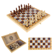 Набор игр шахматы нарды, шашки с доской Мрамор SA-SH-012