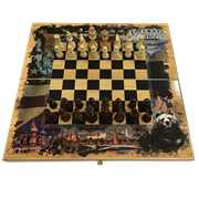 Набор игр шахматы нарды, шашки с доской Россия и Америка SA-SH-024