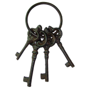 Вешалка крючок для одежды настенная Ключи YM-KR-0624