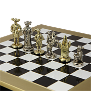 Шахматный набор Рыцари Средневековья MP-S-12-44-BLA