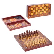 Игра настольная 3 в 1  (шахматы, шашки, нарды), L39,5 W20 H6 см