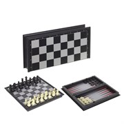 Игра настольная магнитная 2 в1 (шахматы, шашки), L25,5 W12,5 H4 см