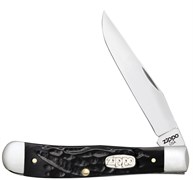 Нож перочинный Зиппо (Zippo) Rough Black Synthetic Trapper 105 мм 50571