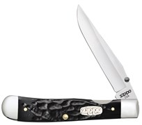 Нож перочинный Zippo Rough Black Synthetic Trapperlock 105 мм 50577