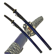 Набор самурайских мечей, 2 шт. Темно-синие ножны