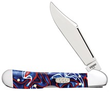 Нож перочинный Зиппо (Zippo) Patriotic Kirinite Smooth Mini Copperlock, 92 мм 50531 + Зажигалка Зиппо (Zippo) 207