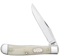 Нож перочинный Зиппо (Zippo) Smooth Natural Bone Trapper, 105 мм 50545 + Зажигалка Зиппо (Zippo) 207