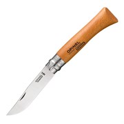 Нож Опинель (Opinel) №10, углеродистая сталь, рукоять из дерева бука