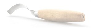 Нож Morakniv Hook Knife 163 Double Edge ложкорез, нержавеющая сталь, рукоять из березы, 13445