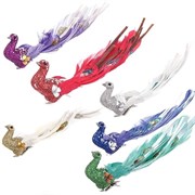 Изделие декоративное  "Птичка" на клипсе,  L15 W5 H4,5 см, 6 в.