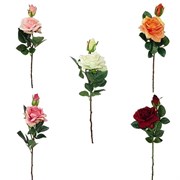 Цветок искусственный "Дикая Роза" H46 см