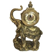 Часы настольные Слон цвет: бронза L22W10H35 см