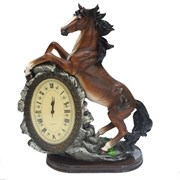 Часы настольные Лошадь цвет: акрил L31W15H40 см