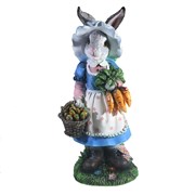 Фигура садовая Зайка-огородница L25W19H53 см.