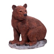 Фигура садовая Медведь на камне L52W28H57 см.