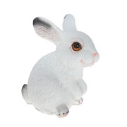 Фигура декоративная Мини зайка белый L9.5W13.5H15 см.