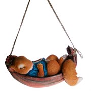Фигура декоративная Белка в гамаке L29W13H17 см.