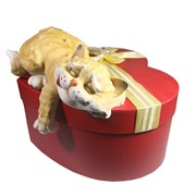 Фигура декоративная Спящий Кот L25W12H9см