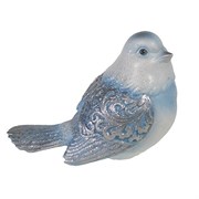 Фигура декоративная Красивая птичка (голубая) L9W12H9см.