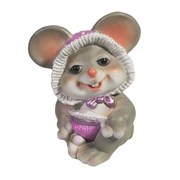 Фигурка декоративная Мышка-малышка (серый) L6,5 W8 H9 см
