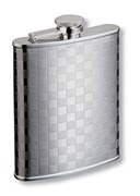Фляга S.Quire 0,24 л, сталь, серебристый цвет с рисунком