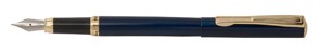 Ручка перьевая Pierre Cardin ECO. Корпус - латунь, отделка - сталь и позолота. Цвет - синий металлик