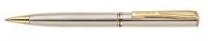 Шариковая ручка Pierre Cardin ECO. Корпус - латунь, отделка - сталь и позолота. Цвет - стальной
