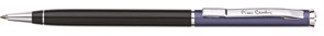 Шариковая ручка Pierre Cardin GAMME, цвет - черный/колпачок "синий металлик". Упаковка Е или E-1