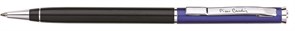 Шариковая ручка Pierre Cardin GAMME, цвет - черный/колпачок синий. Упаковка Е или E-1